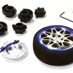 Dual 8 Spoke Steering Wheel Set for Most HPI, Futaba, Airtronics, Hitec & KO