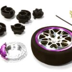 Dual 8 Spoke Steering Wheel Set for Most HPI, Futaba, Airtronics, Hitec & KO