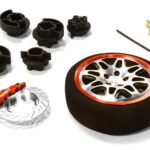 Dual 8 Spoke Steering Wheel Set for Most HPI, Futaba, Airtronics, Hitec & KO