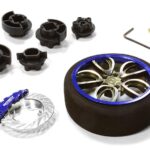 V10 Spoke Steering Wheel Set for Most HPI, Futaba, Airtronics, Hitec & KO