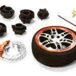 Dual 6 Spoke Steering Wheel Set for Most HPI, Futaba, Airtronics, Hitec & KO