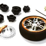 Dual 6 Spoke Steering Wheel Set for Most HPI, Futaba, Airtronics, Hitec & KO