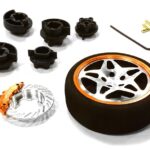 Dual 5 Spoke Steering Wheel Set for Most HPI, Futaba, Airtronics, Hitec & KO
