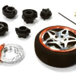 Dual 5 Spoke Steering Wheel Set for Most HPI, Futaba, Airtronics, Hitec & KO