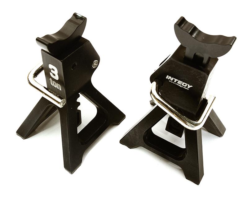 C26410BLACK Realistic Model 3 Ton Jack Stands (2) for 1/10, 1/8 Scale & Rock Crawler - Image 1