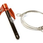 Billet Machined Realistic Scale Model Portable Winch Anchor w/ Chain 1/10 Size