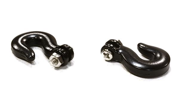 C26427BLACK Realistic 1/10 Winch Hooks for Off-Road Trail Rock Crawling - Image 1