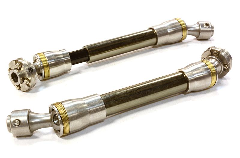 C26430GUN Billet Machined Stainless Steel Center Drive Shafts for Axial Wraith 2.2 Crawler - Image 1