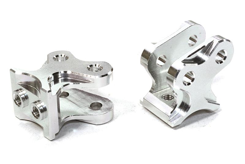C26431SILVER Billet Machined Alloy T5 Lower Suspension Link Mount (2) for Axial Wraith 2.2 - Image 1