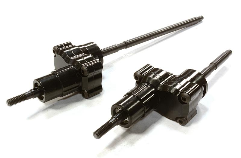 C26435BLACK Billet Machined Hi-Lift Gearbox Rear Conversion for Axial Wraith 2.2 Rock Racer - Image 1