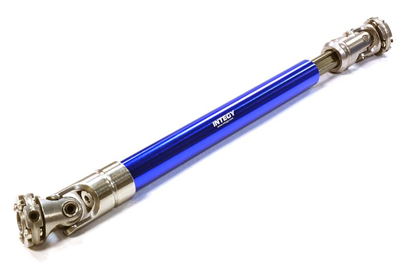 C26438BLUE Machined Universal Drive Shaft 142-173mm for Custom 1/14 Semi-Tractor Truck - Image 1