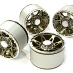 High Mass 2.2 Size Alloy A7 Spoke Beadlock Wheel (4) for Scale Off-Road Crawler