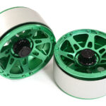 High Mass 1.9 Size Alloy A7 Spoke Beadlock Wheel (2) for Scale Off-Road Crawler