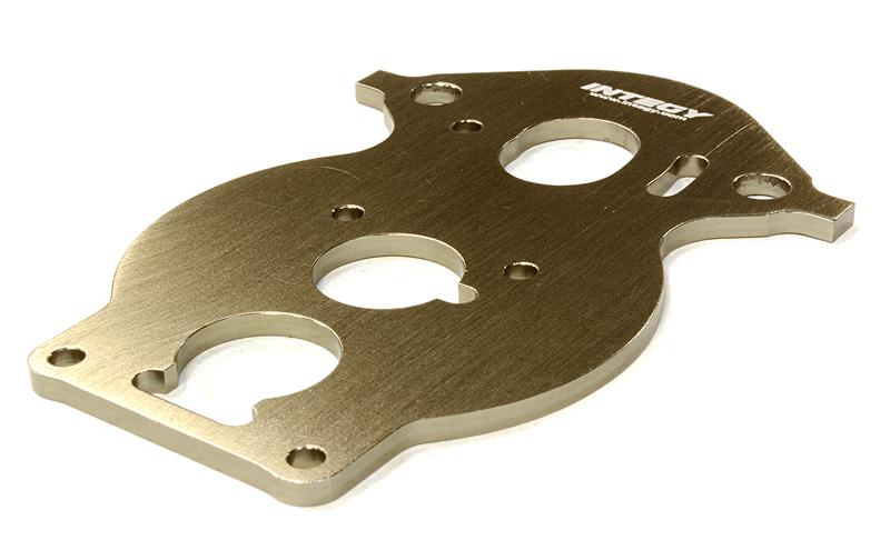 C26452GREY Billet Machined Motor Plate for HPI 1/10 Scale Crawler King - Image 1