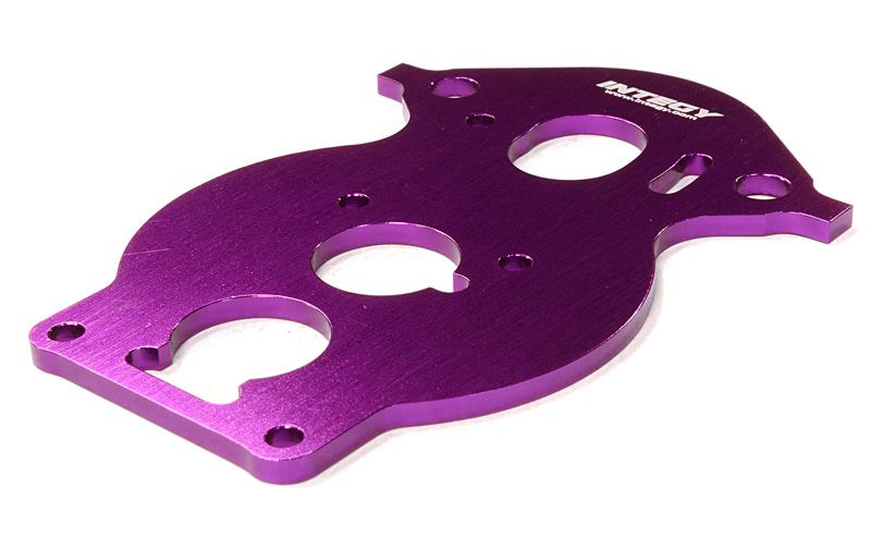 C26452PURPLE Billet Machined Motor Plate for HPI 1/10 Scale Crawler King - Image 1