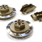 Realistic Alloy Machined Rear Brake Hex Hub Set for HPI 1/10 Scale E10 On-Road