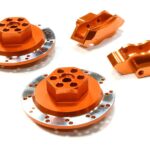 Realistic Alloy Machined Rear Brake Hex Hub Set for HPI 1/10 Scale E10 On-Road