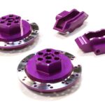 Realistic Alloy Machined Rear Brake Hex Hub Set for HPI 1/10 Scale E10 On-Road