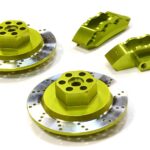 Realistic Alloy Machined Front Brake Hex Hub Set for HPI 1/10 Scale E10 On-Road
