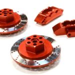 Realistic Alloy Machined Front Brake Hex Hub Set for HPI 1/10 Scale E10 On-Road