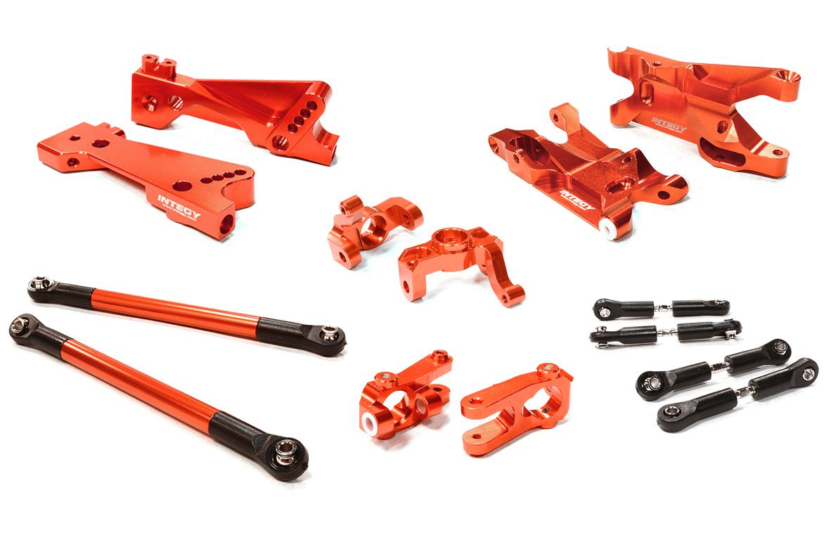 C26457RED Billet Machined Suspension Kit for Vaterra Twin Hammers 1.9 Rock Racer - Image 1