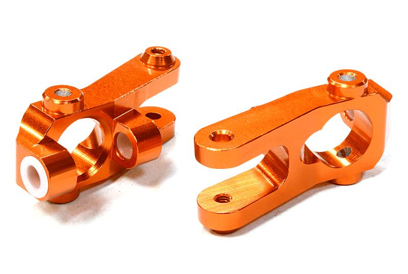 C26465ORANGE Billet Machined Caster Blocks for Vaterra Twin Hammers 1.9 Rock Racer - Image 1