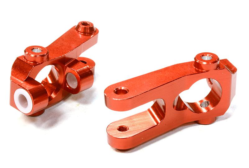 C26465RED Billet Machined Caster Blocks for Vaterra Twin Hammers 1.9 Rock Racer - Image 1