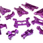 Purple Billet Machined Suspension Upgrade Kit for HPI 1/8 Scale Apache C1 Flux