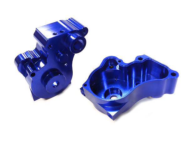 C26485BLUE Billet Machined Center Gearbox for Vaterra Twin Hammers 1.9 Rock Racer - Image 1