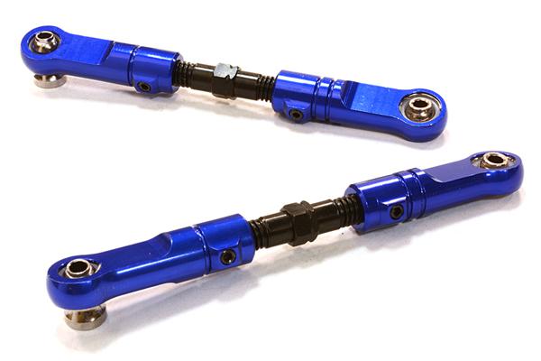 C26490BLUE Billet Machined T2 Rear Upper Suspension Arms for HPI 1/8 Apache SC & C1 Flux - Image 1