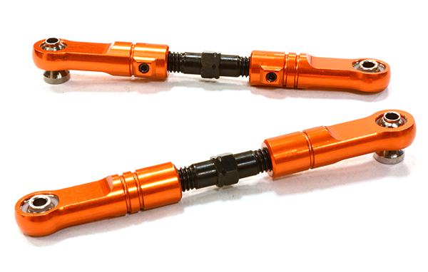 C26490ORANGE Billet Machined T2 Rear Upper Suspension Arms for HPI 1/8 Apache SC & C1 Flux - Image 1