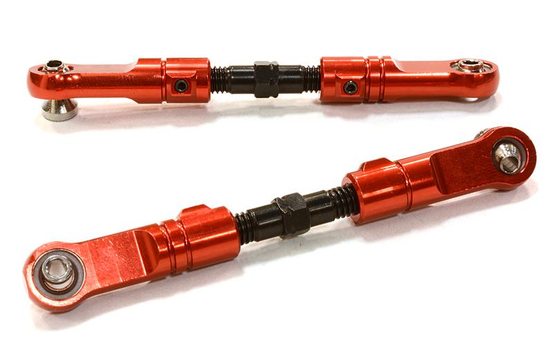 C26490RED Billet Machined T2 Rear Upper Suspension Arms for HPI 1/8 Apache SC & C1 Flux - Image 1