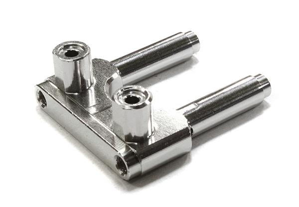 C26491SILVER Billet Machined Gearbox Brace for Vaterra Twin Hammers 1.9 Rock Racer - Image 1