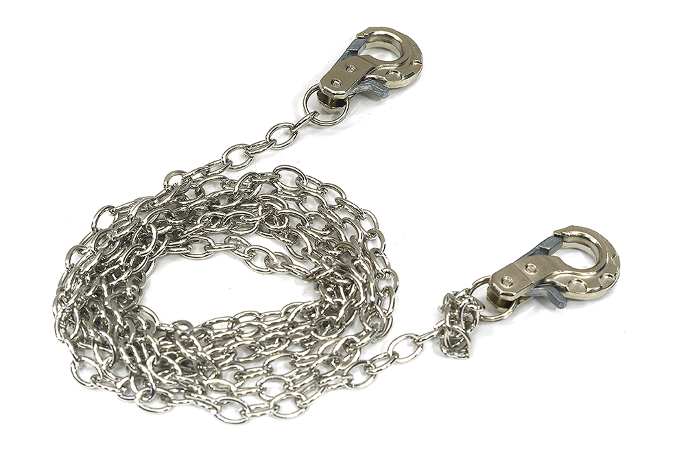 C26493GUN Realistic 1/10 Scale Metal Drag Chain w/ Tow Hooks for Off-Road Crawler - Image 1