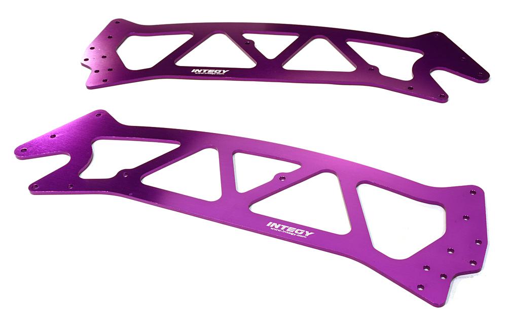 C26495PURPLE Billet Machined Chassis Plate for HPI Jumpshot MT - Image 1