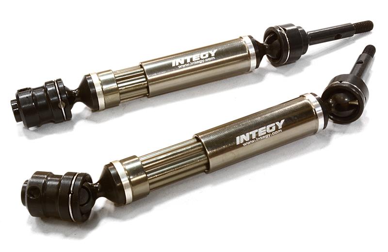 C26505GREY Dual Joint Telescopic Rear Drive Shafts for 1/10 Stampede 4X4 & Slash 4X4 6852X - Image 1