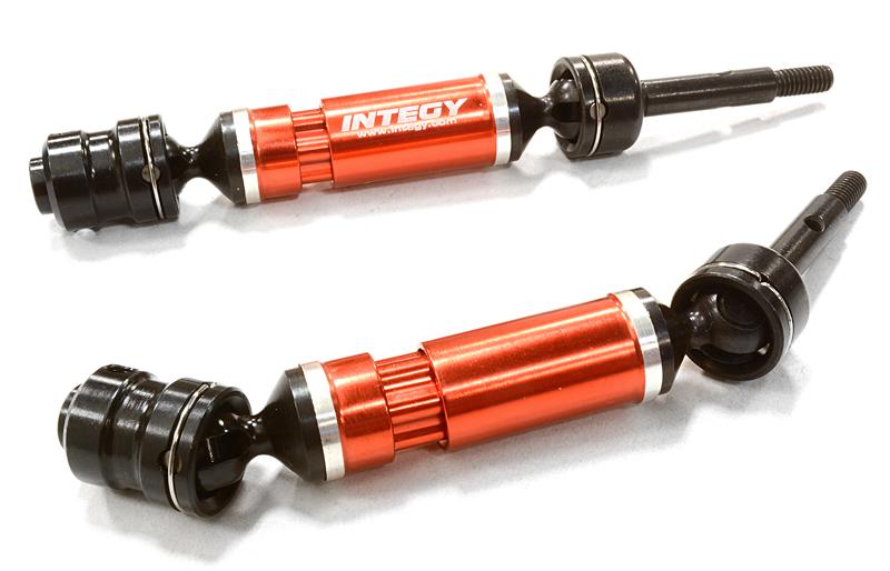C26506RED Dual Joint Telescopic Rear Drive Shafts for Traxxas 1/10 Bandit - Image 1