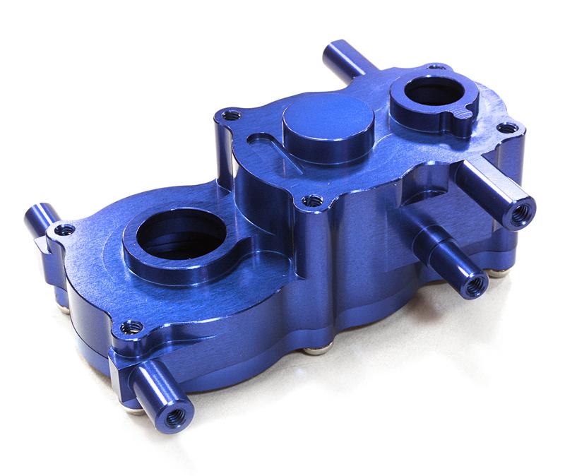 C26507BLUE Billet Machined Center Gearbox for HPI 1/10 Scale Crawler King - Image 1