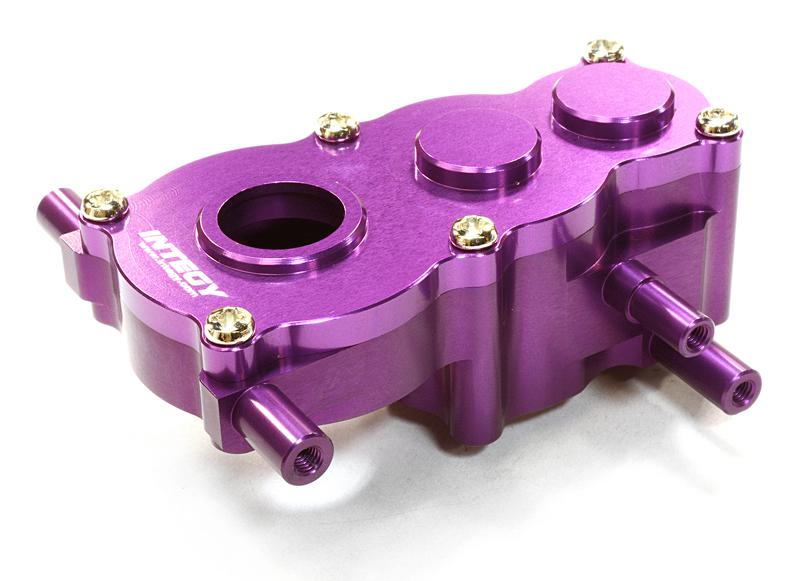 C26507PURPLE Billet Machined Center Gearbox for HPI 1/10 Scale Crawler King - Image 1