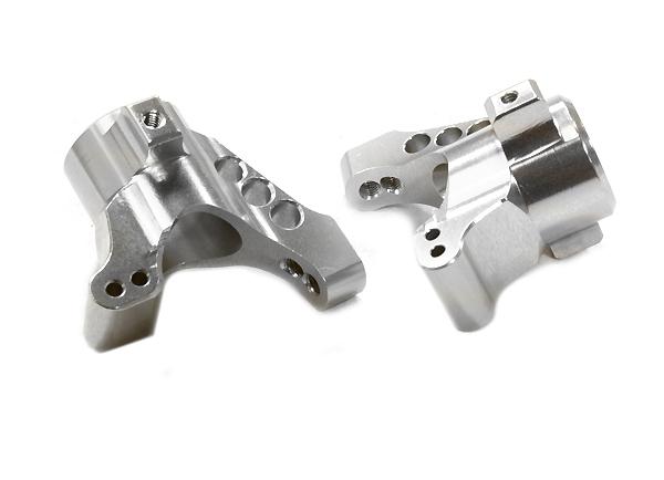 C26510SILVER Billet Machined Rear Hub Carriers for Traxxas LaTrax Teton 1/18 Monster Truck - Image 1