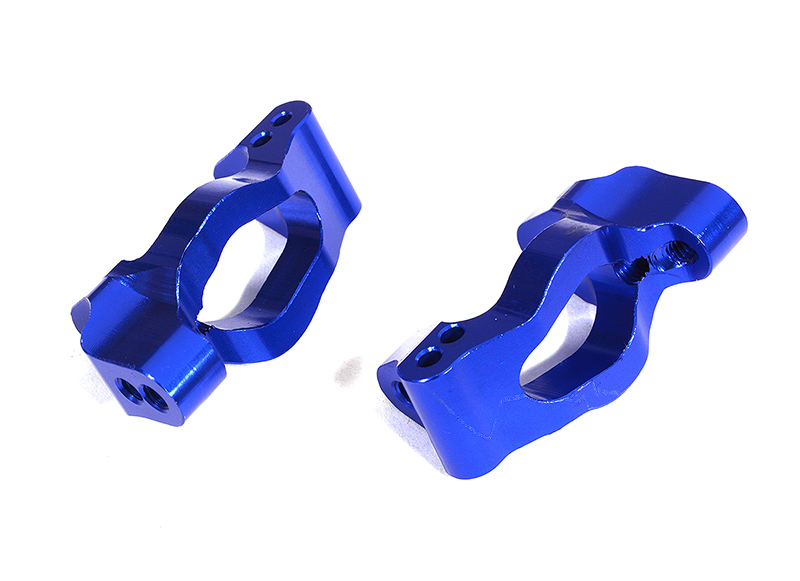 C26511BLUE Billet Machined Caster Blocks for Traxxas LaTrax Teton 1/18 Monster Truck - Image 1