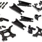 Black Stage 1 Billet Machined Suspension Upgrade for Traxxas 1/10 Slash 4X4 LCG