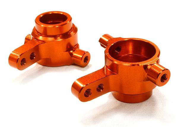 C26517ORANGE Billet Machined Steering Knuckle (2) for Traxxas 1/10 Slash 4X4 LCG 6837 - Image 1