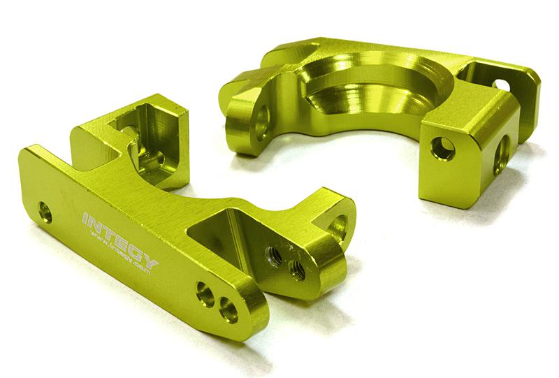 C26519GREEN Billet Machined Caster Blocks for Traxxas 1/10 Rustler 4X4 & Slash 4X4 LCG 6832 - Image 1
