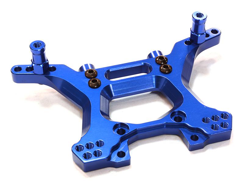 C26520BLUE Billet Machined Rear Shock Tower for Traxxas 1/10 Slash 4X4 LCG 6838 - Image 1