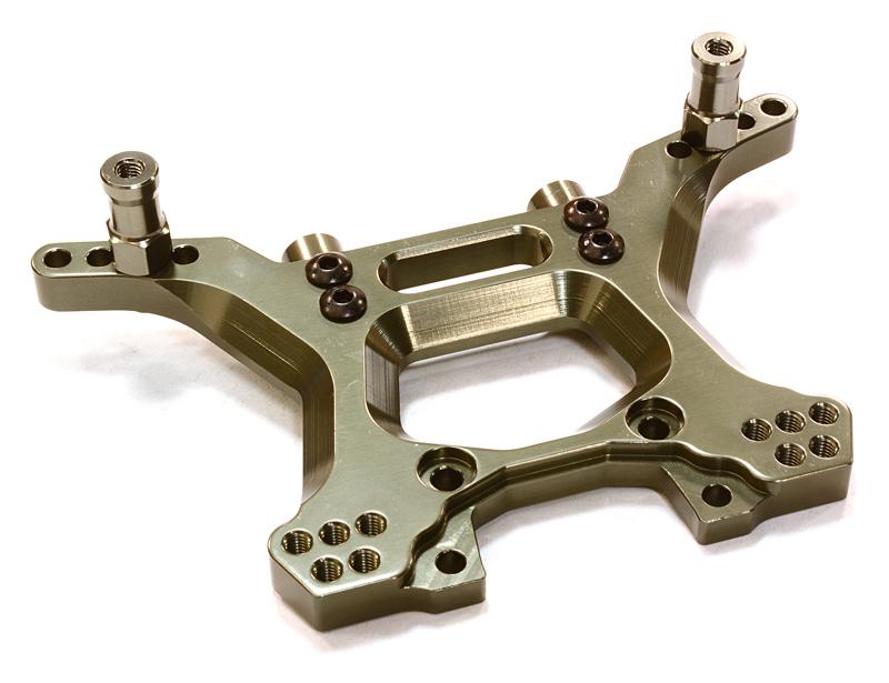 C26520GREY Billet Machined Rear Shock Tower for Traxxas 1/10 Slash 4X4 LCG 6838 - Image 1