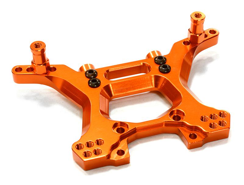 C26520ORANGE Billet Machined Rear Shock Tower for Traxxas 1/10 Slash 4X4 LCG 6838 - Image 1