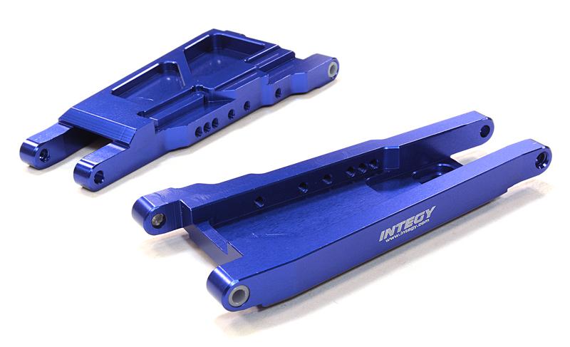C26521BLUE Billet Machined Lower Suspension Arms for Traxxas 1/10 Slash 4X4 LCG 3655X - Image 1