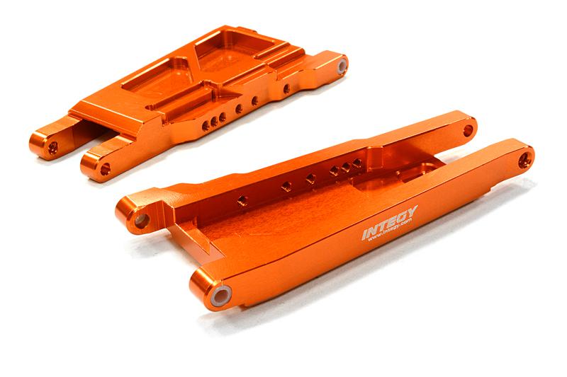 C26521ORANGE Billet Machined Lower Suspension Arms for Traxxas 1/10 Slash 4X4 LCG 3655X - Image 1