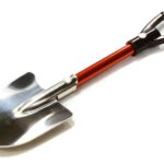 Realistic Scale Model Billet Machined D-Handle Utility Shovel 1/10 Size